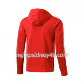 AC Milán Tréninkový Bunda Kapucí 2017-18 Červená